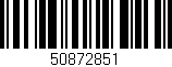 Código de barras (EAN, GTIN, SKU, ISBN): '50872851'