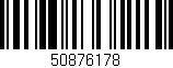 Código de barras (EAN, GTIN, SKU, ISBN): '50876178'