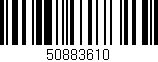 Código de barras (EAN, GTIN, SKU, ISBN): '50883610'