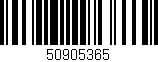Código de barras (EAN, GTIN, SKU, ISBN): '50905365'
