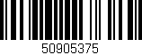 Código de barras (EAN, GTIN, SKU, ISBN): '50905375'