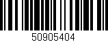 Código de barras (EAN, GTIN, SKU, ISBN): '50905404'