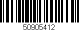 Código de barras (EAN, GTIN, SKU, ISBN): '50905412'