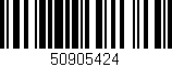 Código de barras (EAN, GTIN, SKU, ISBN): '50905424'