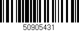 Código de barras (EAN, GTIN, SKU, ISBN): '50905431'