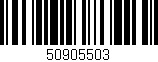 Código de barras (EAN, GTIN, SKU, ISBN): '50905503'