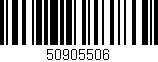 Código de barras (EAN, GTIN, SKU, ISBN): '50905506'
