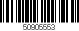 Código de barras (EAN, GTIN, SKU, ISBN): '50905553'