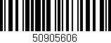 Código de barras (EAN, GTIN, SKU, ISBN): '50905606'
