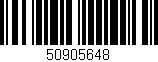 Código de barras (EAN, GTIN, SKU, ISBN): '50905648'