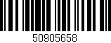 Código de barras (EAN, GTIN, SKU, ISBN): '50905658'