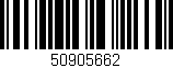 Código de barras (EAN, GTIN, SKU, ISBN): '50905662'