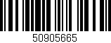 Código de barras (EAN, GTIN, SKU, ISBN): '50905665'