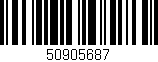 Código de barras (EAN, GTIN, SKU, ISBN): '50905687'