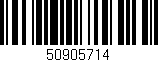 Código de barras (EAN, GTIN, SKU, ISBN): '50905714'