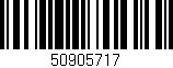 Código de barras (EAN, GTIN, SKU, ISBN): '50905717'