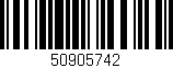 Código de barras (EAN, GTIN, SKU, ISBN): '50905742'