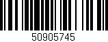Código de barras (EAN, GTIN, SKU, ISBN): '50905745'