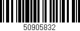 Código de barras (EAN, GTIN, SKU, ISBN): '50905832'