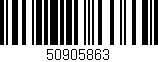 Código de barras (EAN, GTIN, SKU, ISBN): '50905863'