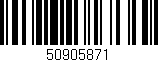 Código de barras (EAN, GTIN, SKU, ISBN): '50905871'