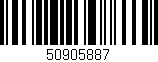 Código de barras (EAN, GTIN, SKU, ISBN): '50905887'
