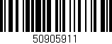 Código de barras (EAN, GTIN, SKU, ISBN): '50905911'