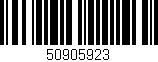 Código de barras (EAN, GTIN, SKU, ISBN): '50905923'