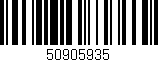 Código de barras (EAN, GTIN, SKU, ISBN): '50905935'