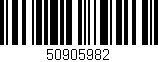 Código de barras (EAN, GTIN, SKU, ISBN): '50905982'