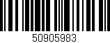 Código de barras (EAN, GTIN, SKU, ISBN): '50905983'
