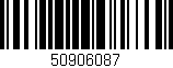 Código de barras (EAN, GTIN, SKU, ISBN): '50906087'