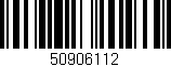 Código de barras (EAN, GTIN, SKU, ISBN): '50906112'