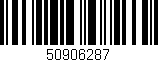 Código de barras (EAN, GTIN, SKU, ISBN): '50906287'