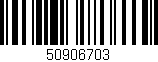 Código de barras (EAN, GTIN, SKU, ISBN): '50906703'