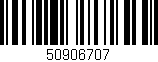 Código de barras (EAN, GTIN, SKU, ISBN): '50906707'