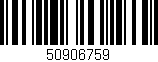 Código de barras (EAN, GTIN, SKU, ISBN): '50906759'