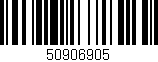Código de barras (EAN, GTIN, SKU, ISBN): '50906905'