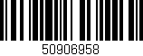 Código de barras (EAN, GTIN, SKU, ISBN): '50906958'