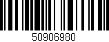 Código de barras (EAN, GTIN, SKU, ISBN): '50906980'