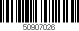 Código de barras (EAN, GTIN, SKU, ISBN): '50907026'