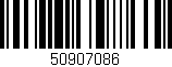 Código de barras (EAN, GTIN, SKU, ISBN): '50907086'