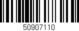 Código de barras (EAN, GTIN, SKU, ISBN): '50907110'