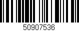 Código de barras (EAN, GTIN, SKU, ISBN): '50907536'