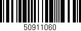 Código de barras (EAN, GTIN, SKU, ISBN): '50911060'