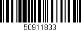Código de barras (EAN, GTIN, SKU, ISBN): '50911833'