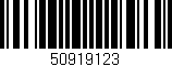 Código de barras (EAN, GTIN, SKU, ISBN): '50919123'