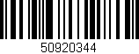 Código de barras (EAN, GTIN, SKU, ISBN): '50920344'
