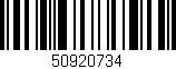 Código de barras (EAN, GTIN, SKU, ISBN): '50920734'