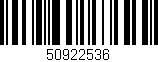 Código de barras (EAN, GTIN, SKU, ISBN): '50922536'
